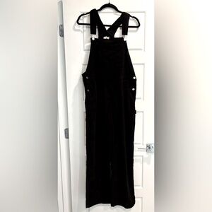 Luvamia Black Cordury Overalls Womens Large Cottagecore Dark Academia Whimsygoth